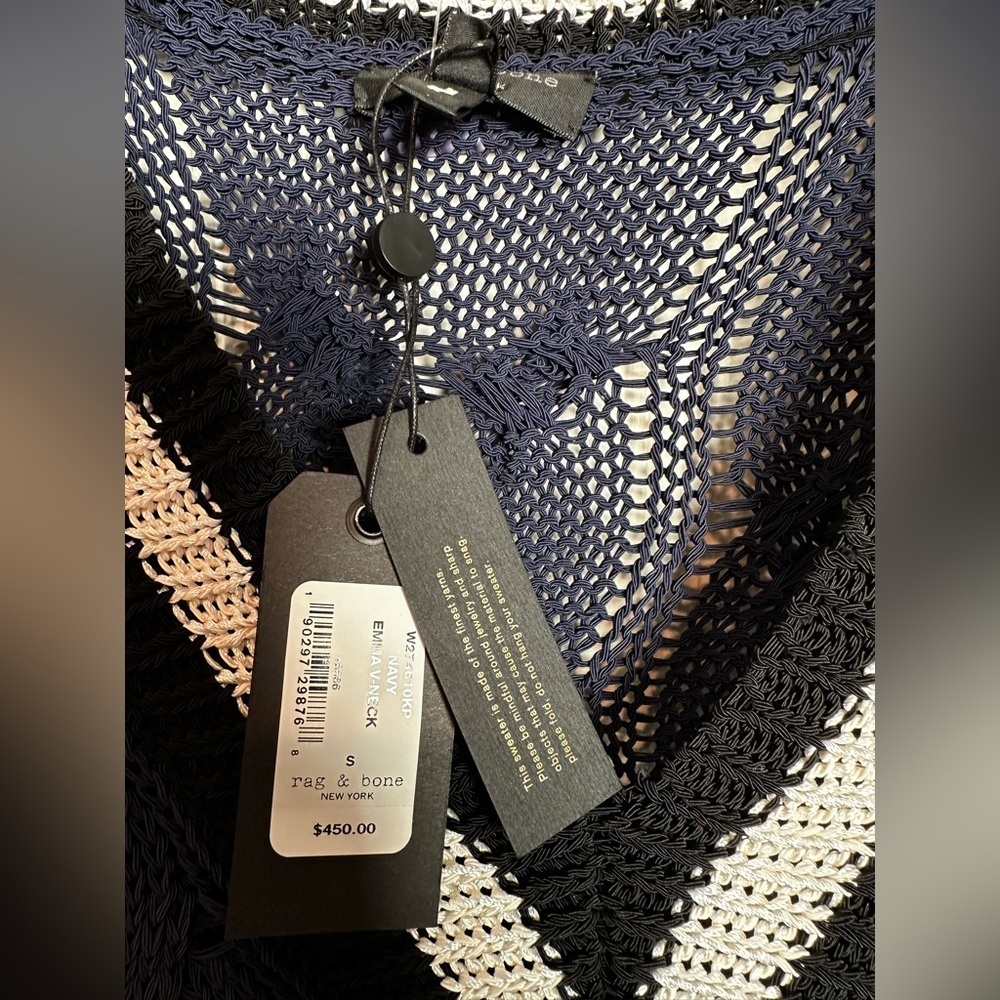 Rag & Bone navy and Black and white Knit Sweater - Picture 2 of 9